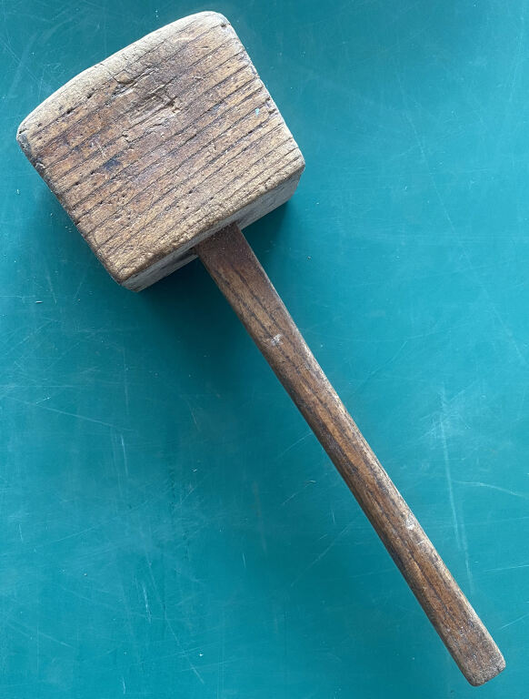 BCWP Brighton Tool Library MALLET, Wooden Mallet